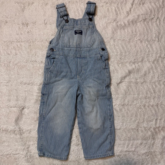 OshKosh B'gosh Other - Vintage OshKosh B’Gosh Blue & White Pinstripe Overalls | Size 2T | Made in USA